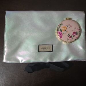 Gucci Iridescent Pouch with Floral Mirror